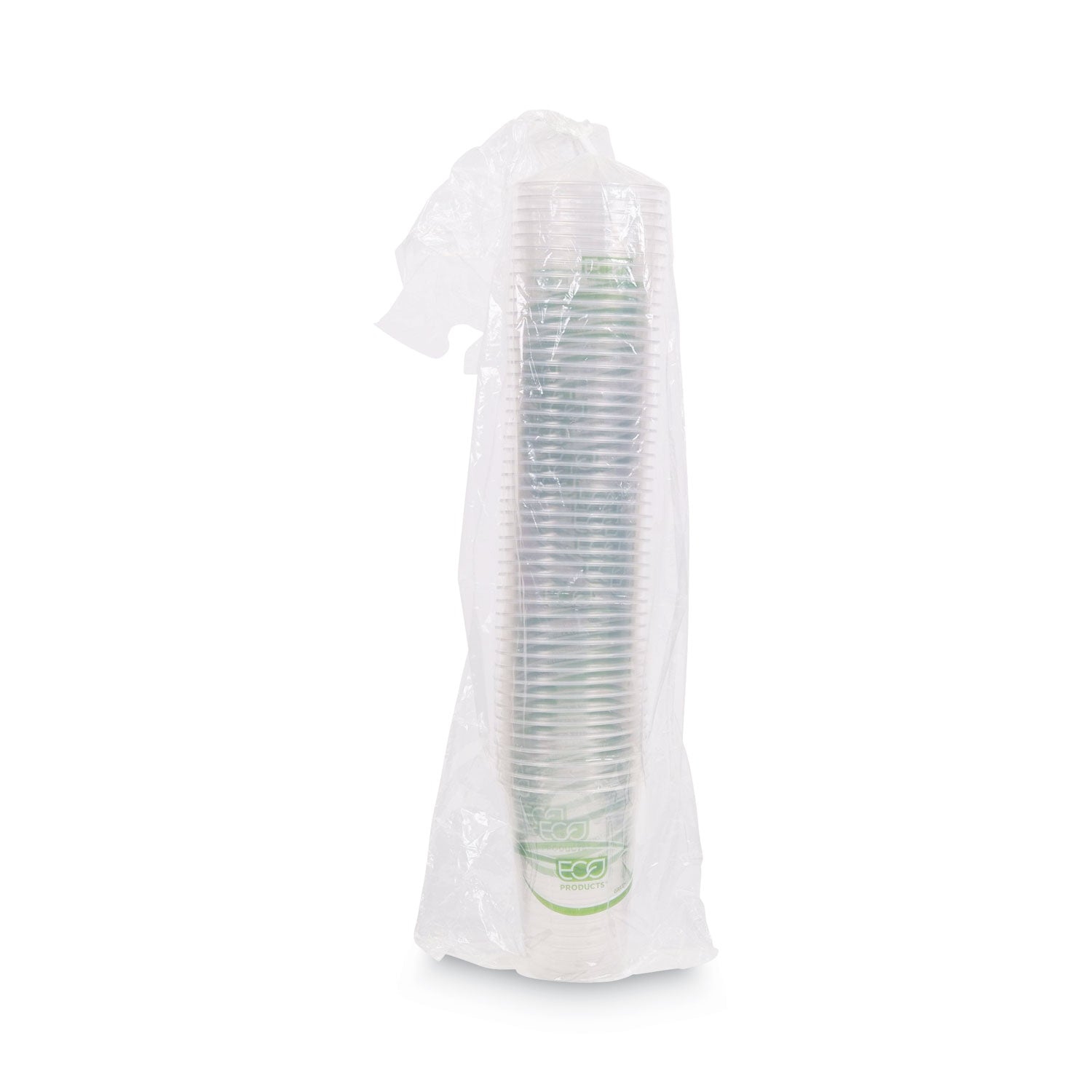 Eco-Products GreenStripe Renewable and Compostable Cold Cups Convenience Pack, Clear, 16 oz, 50/Pack