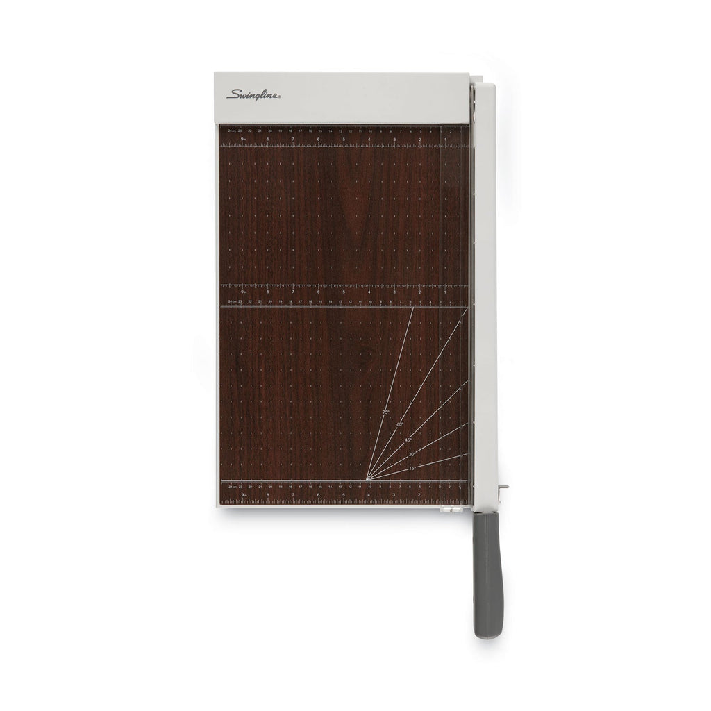 Swingline ClassicCut Wood Guillotine Trimmer with EdgeGlow, 10 Sheets, 15" Cut Length, 11.64 x 23.34