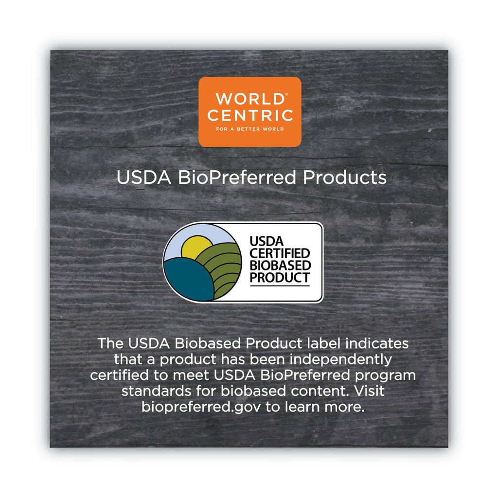 World Centric No Tree Paper Bowls, 32 oz, 4.4" Diameter x 5.8"h, Natural, Sugarcane, 500/Carton