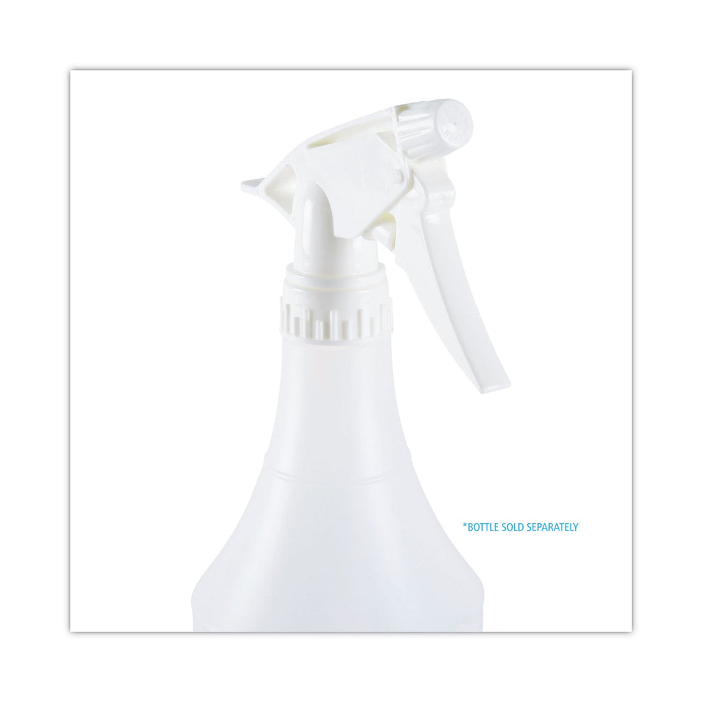 Boardwalk Trigger Sprayer 300ES, 9.5" Tube, Fits oz Bottles, White, 24/Carton