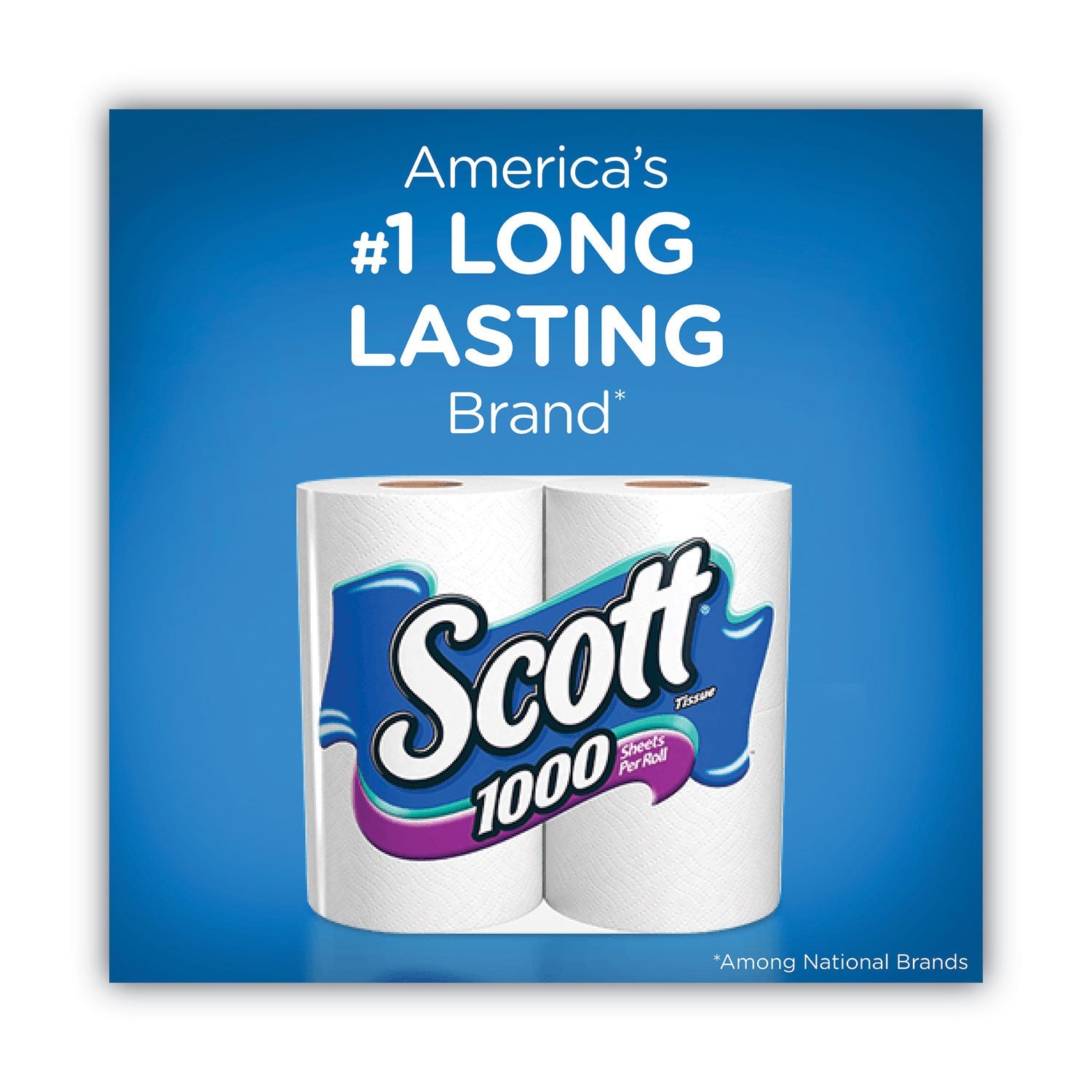Scott Standard Roll Bathroom Tissue, Septic Safe, 1-Ply, White, 1,000 Sheets/Roll, 20/Pack, 2 Packs/Carton