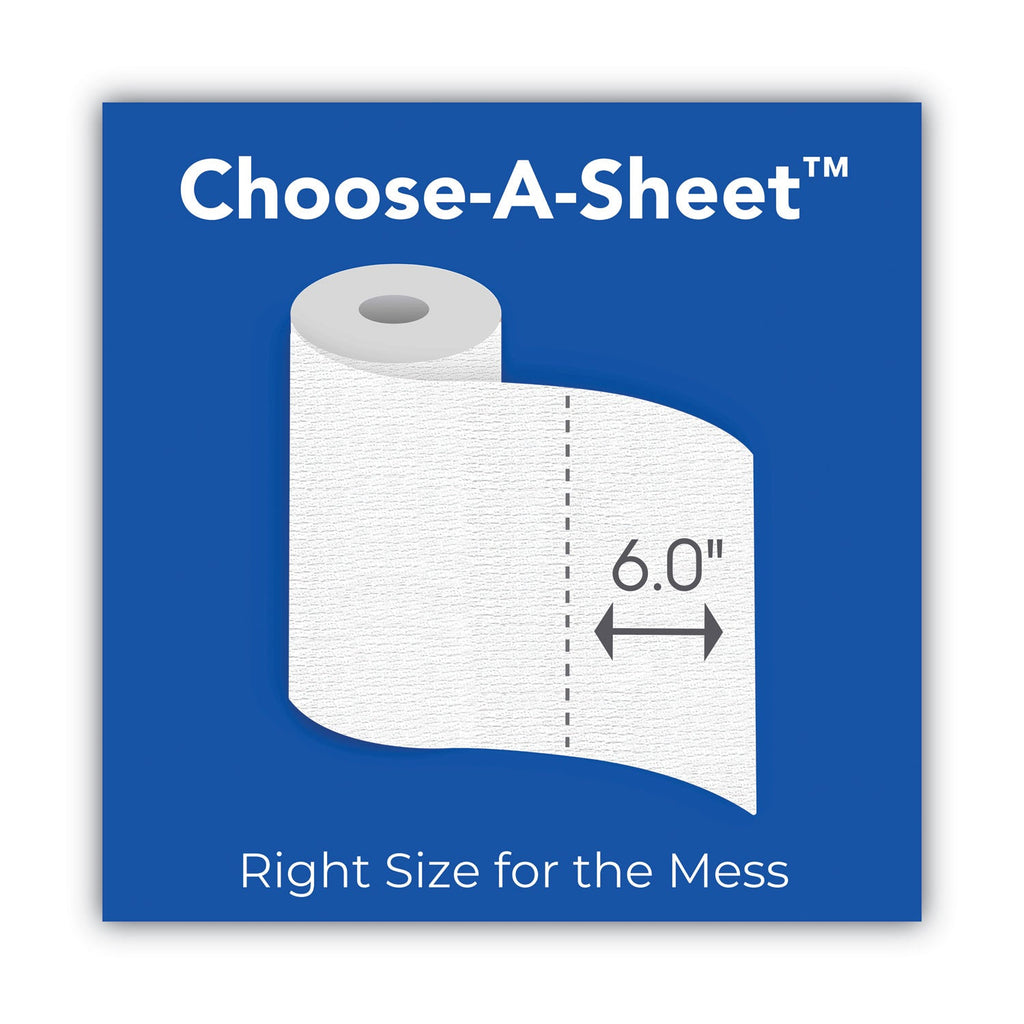 Scott Choose-a-Size Mega Kitchen Roll Paper Towels, 1-Ply, 102/Roll, 6 Rolls/Pack, 4 Packs/Carton