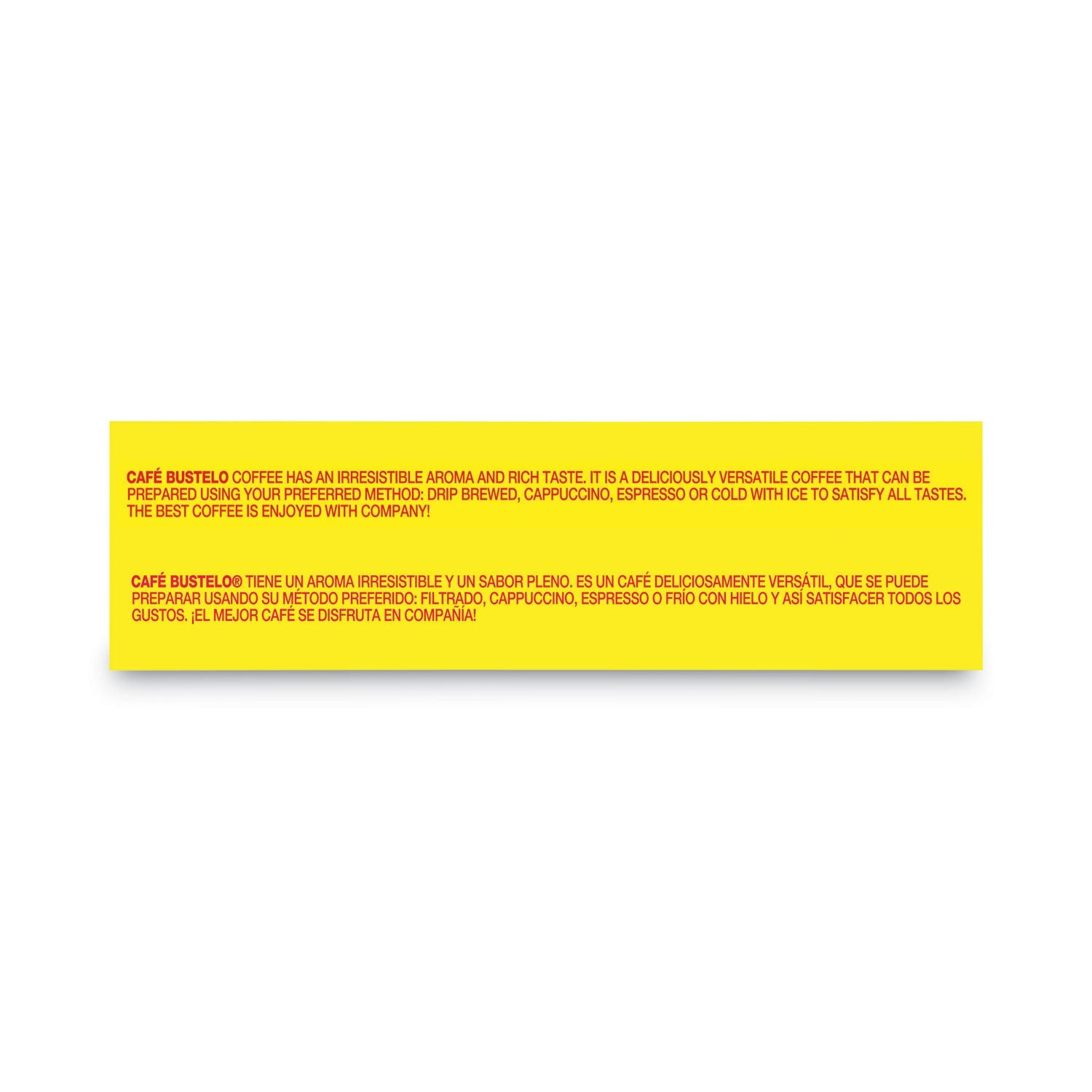Café Bustelo Coffee, Espresso, 10 oz Brick Pack