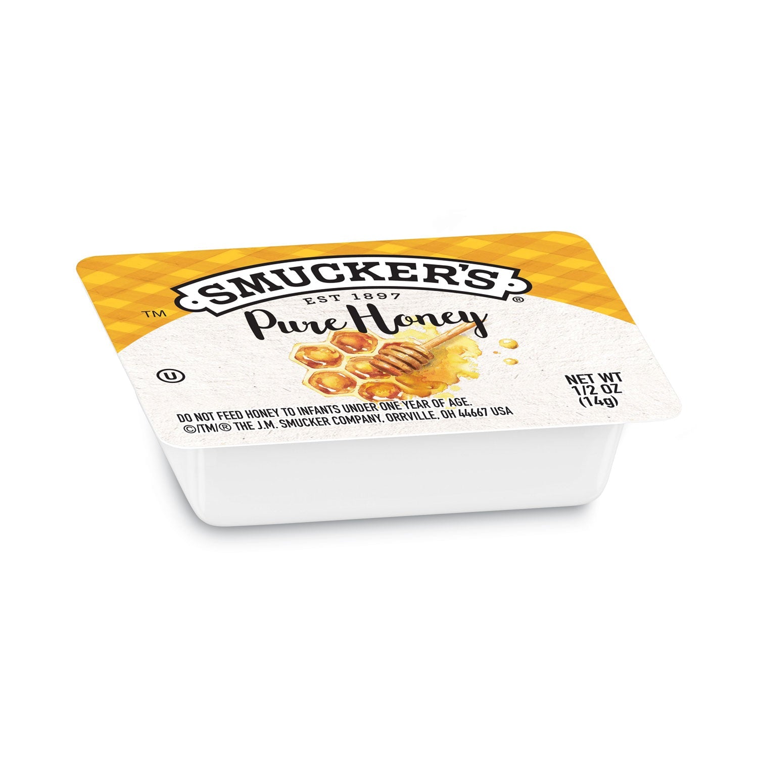 Smucker's Honey, Single Serving Packs,0.5 oz, 200/Carton