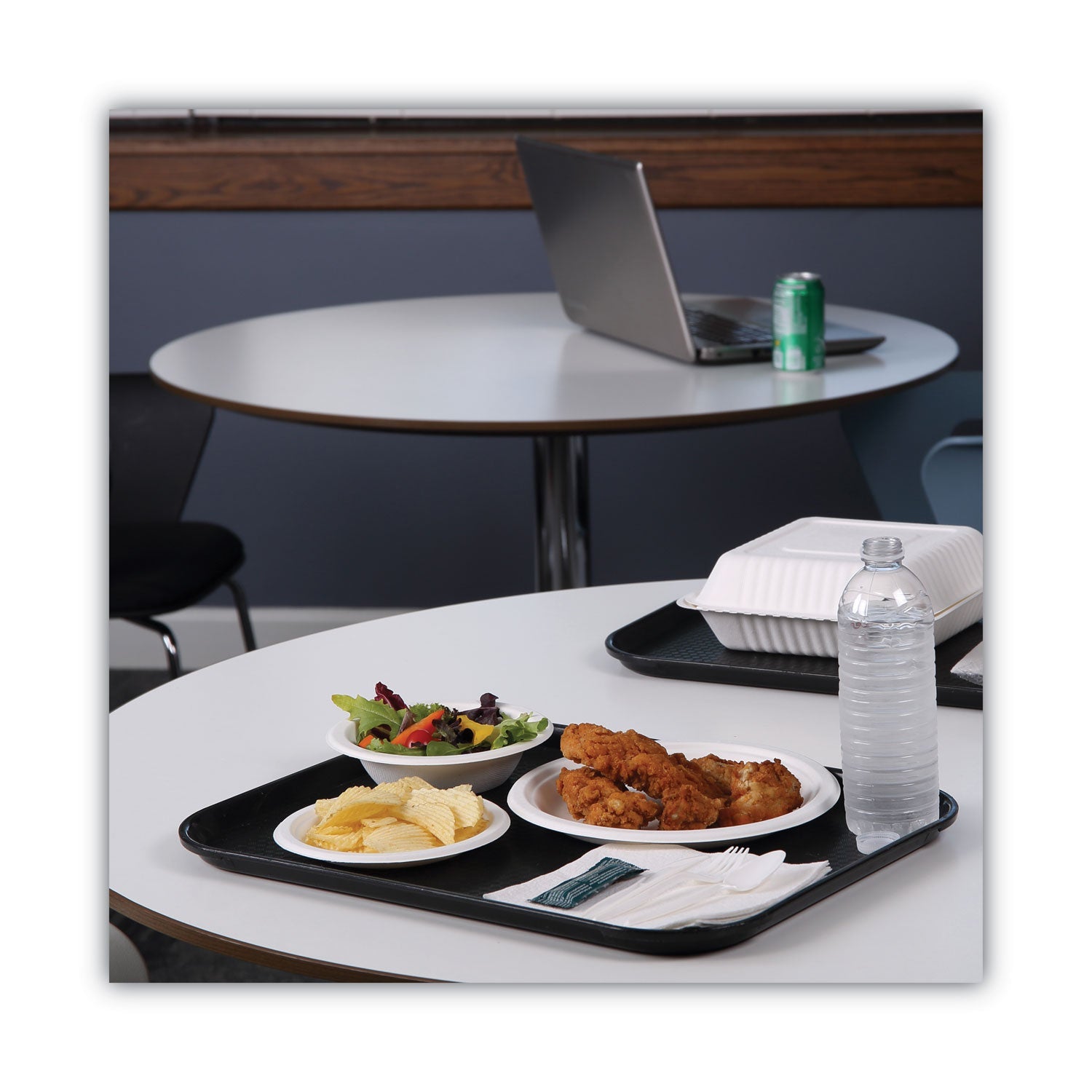 Boardwalk Bagasse Dinnerware, Plate, 6" dia, White, 1,000/Carton