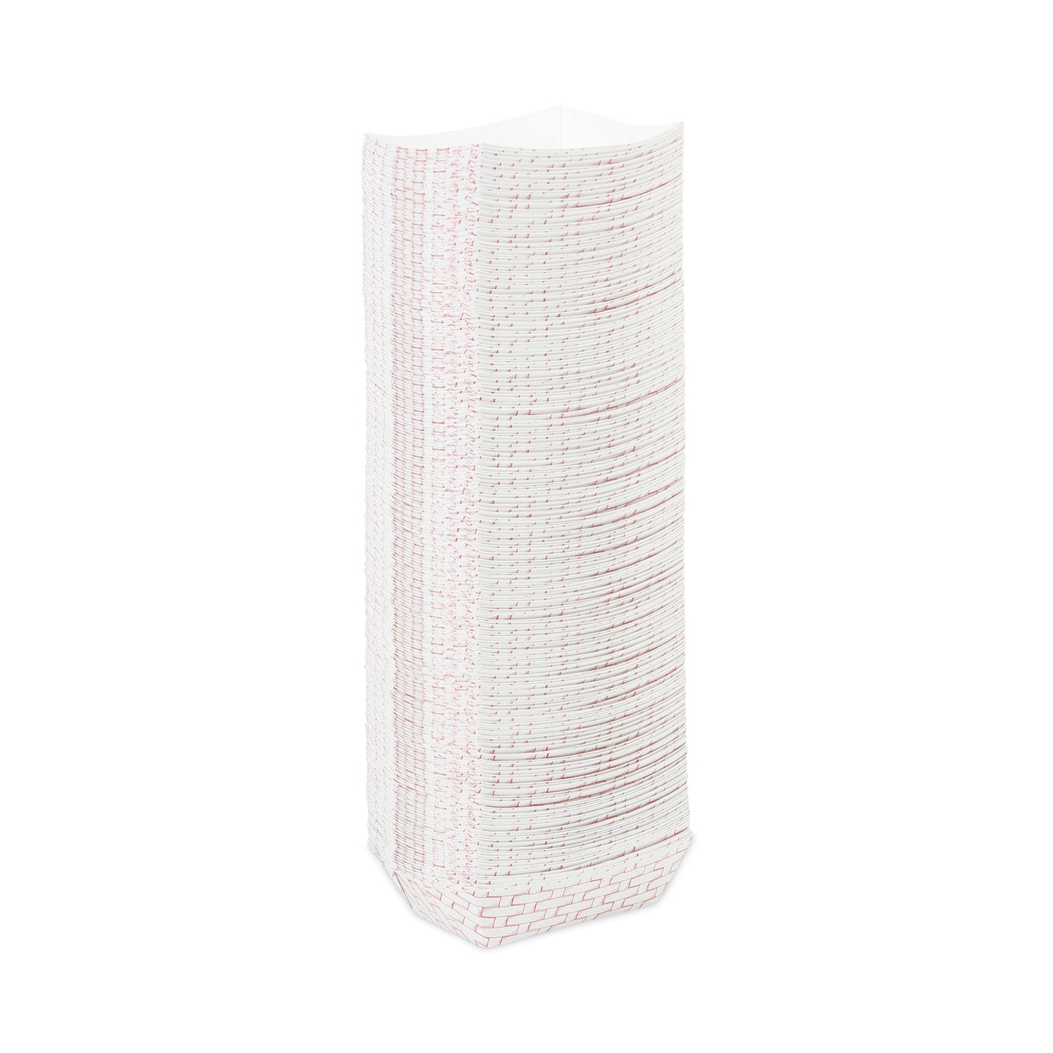 Boardwalk Paper Food Baskets, 0.5 lb Capacity, Red/White, 1,000/Carton