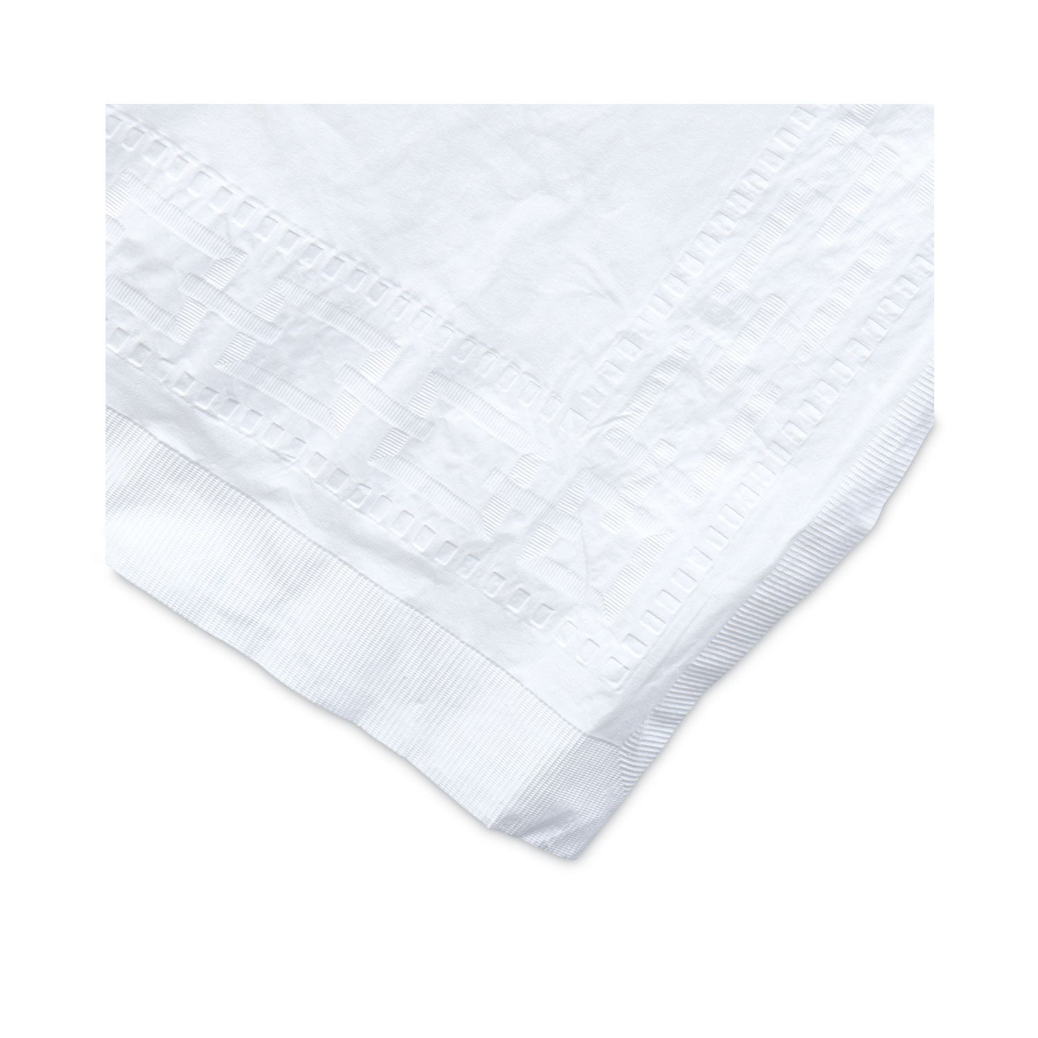 Tatco Paper Table Cover, Embossed Paper with Plastic Liner, 54" x 108", White, 20/Carton