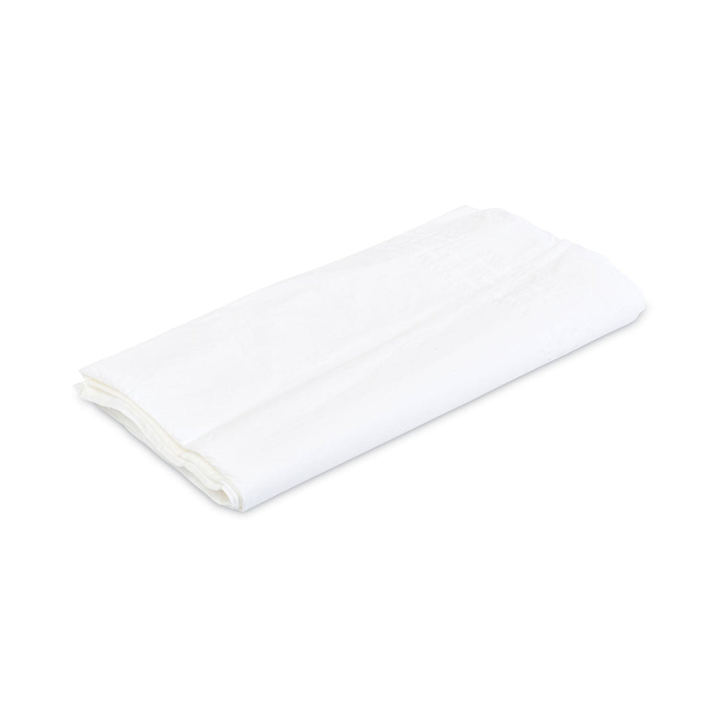 Tatco Paper Table Cover, Embossed Paper with Plastic Liner, 54" x 108", White, 20/Carton
