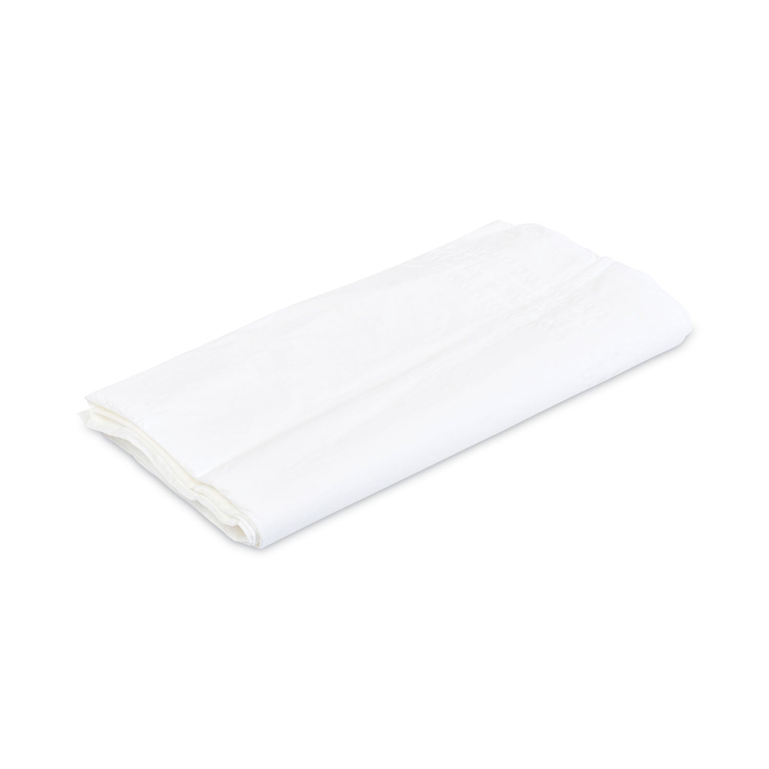 Tatco Paper Table Cover, Embossed Paper with Plastic Liner, 54" x 108", White, 20/Carton