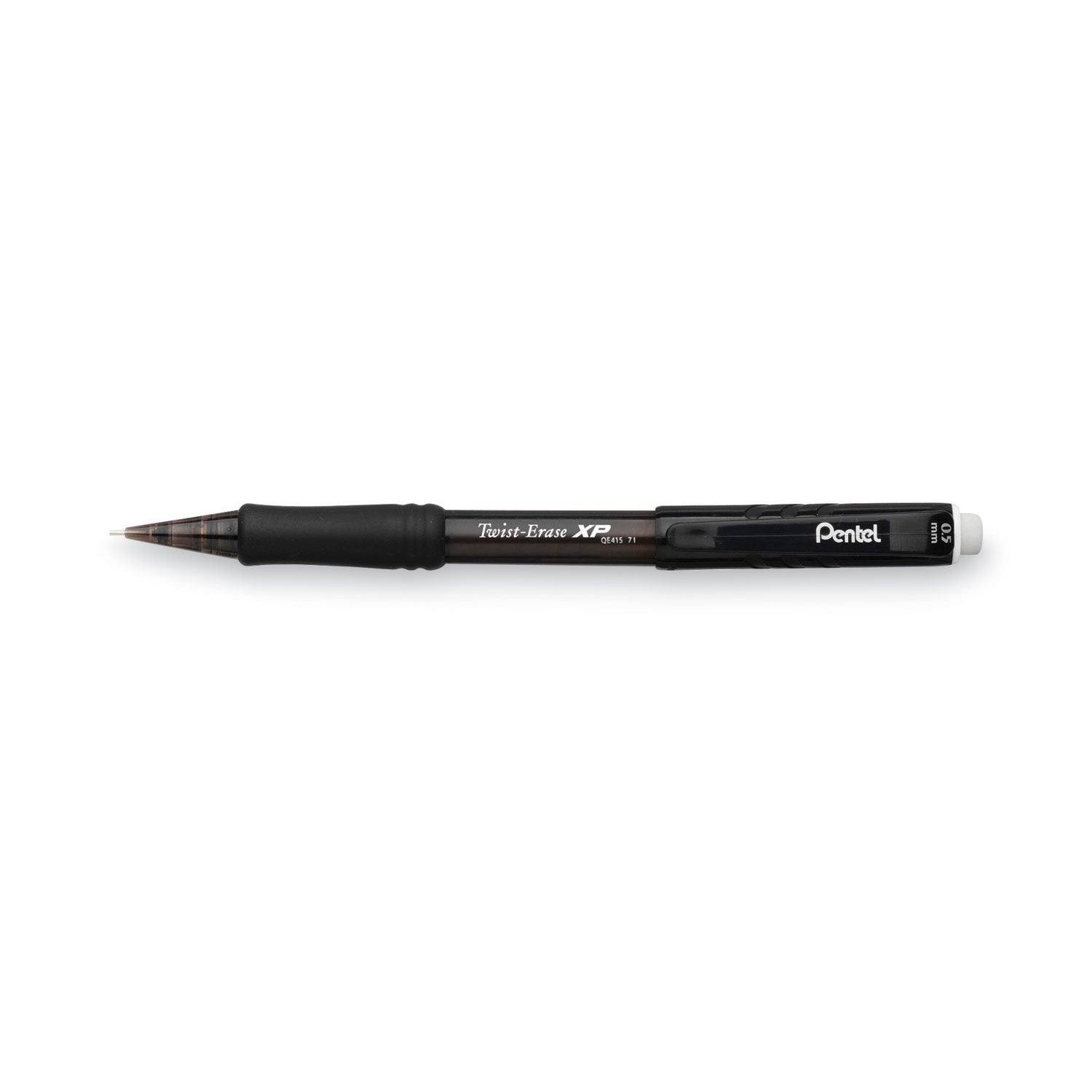 Pentel Twist-Erase EXPRESS Mechanical Pencil, 0.5 mm, HB (#2.5), Black Lead, Black Barrel, Dozen