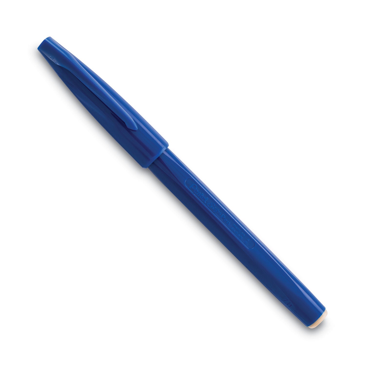 Pentel Arts Sign Pen Fine Point Color Marker, Extra-Fine Bullet Tip, Blue, Dozen