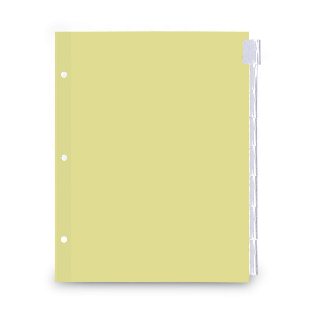 Universal Insertable Tab Index, 8-Tab, 11 x 8.5, Buff, Clear Tabs, 6 Sets