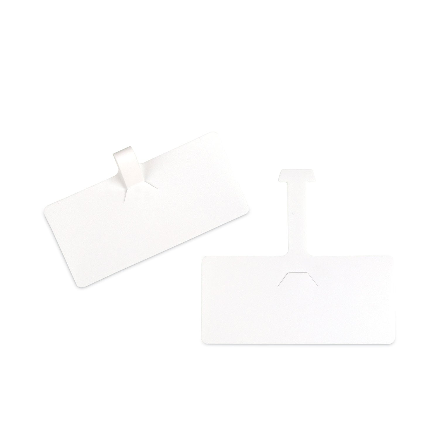 C-Line Wire Rack Shelf Tag, Side Load, 3.5 x 1.5, White, 10/Pack