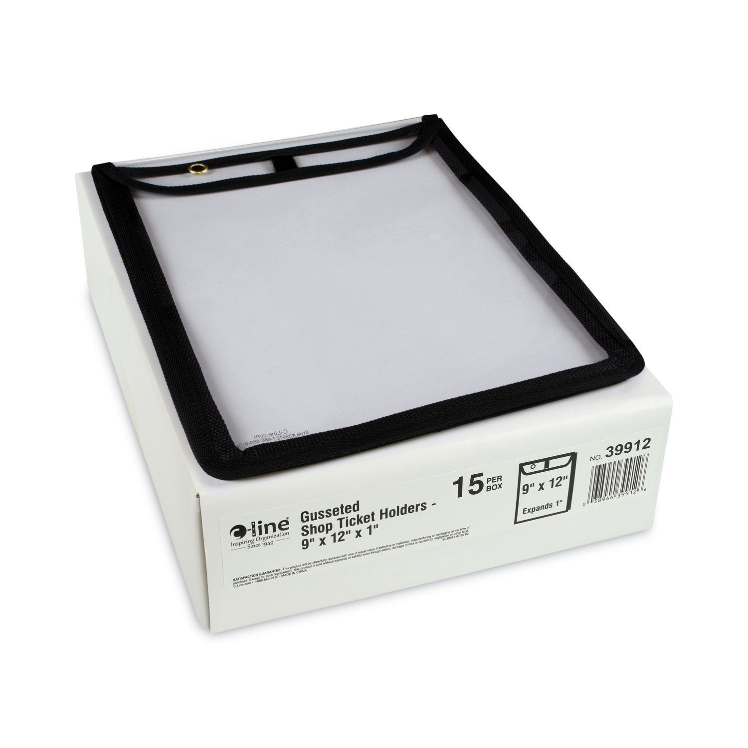C-Line High Capacity, Shop Ticket Holders, Stitched, 150 Sheets, 9 x 12 x 1, 15/Box