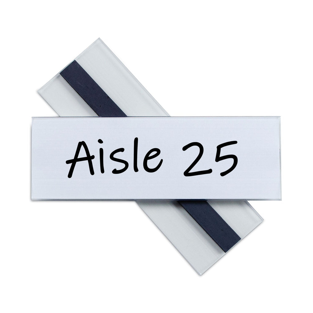 C-Line Clear Magnetic Label Holders, Side Load, 6 x 2, 10/Pack