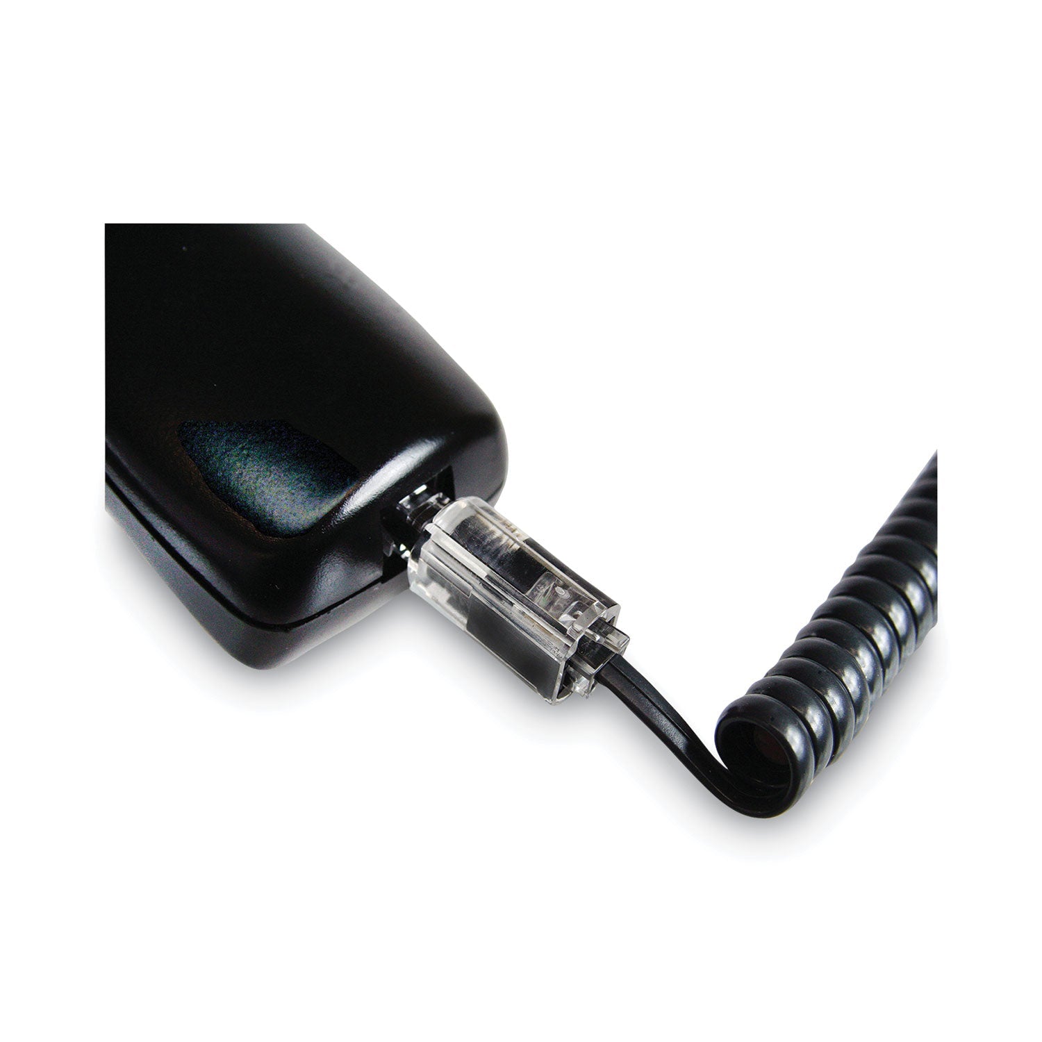 Softalk Rotating 360 Telephone Cord Detangler, Clear/Black