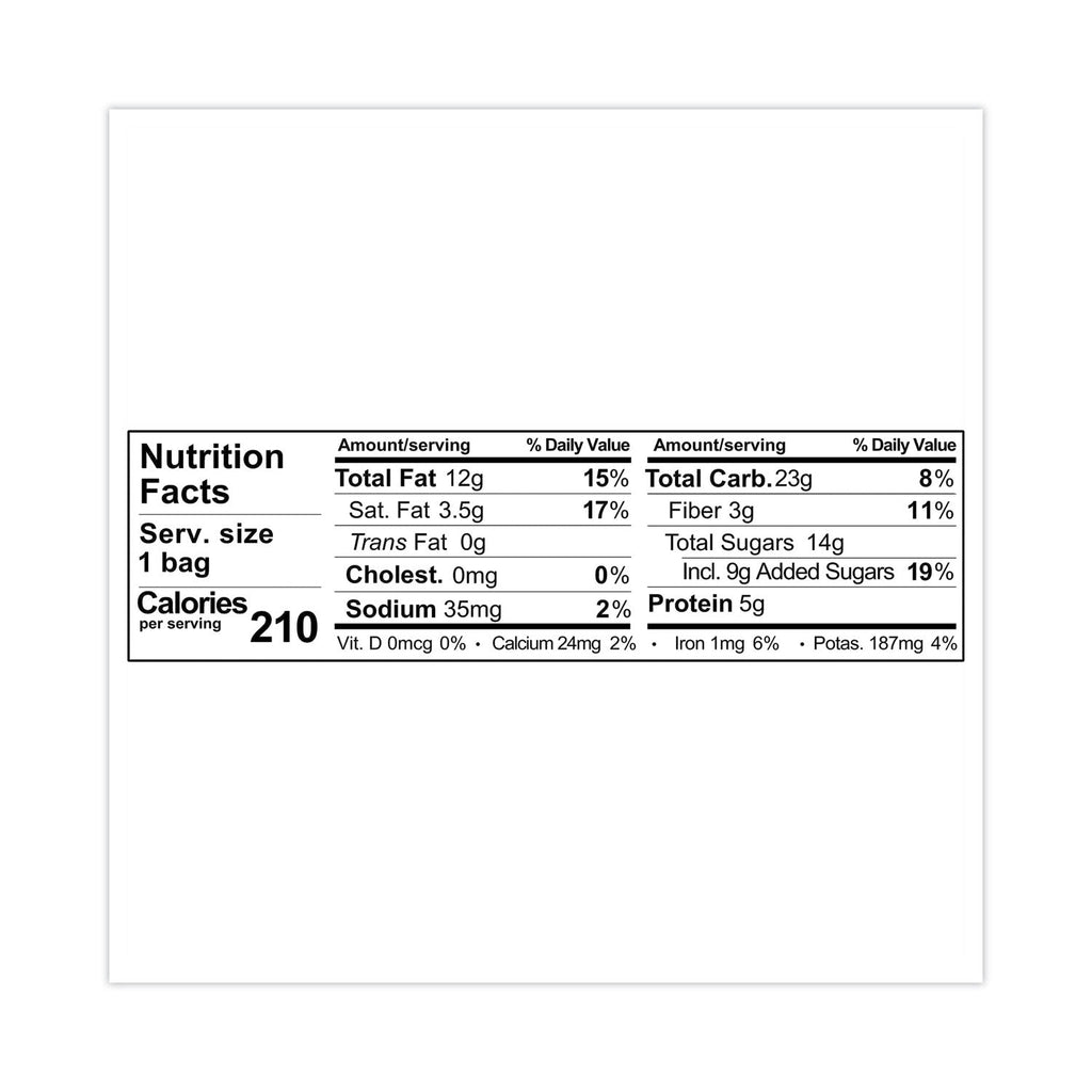 Sahale Snacks Glazed Mixes, Raspberry Crumble Cashew Trail Mix, 1.5 oz Pouch, 18/Carton
