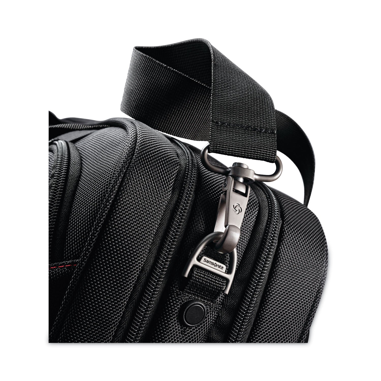 Samsonite Xenon 3 Toploader Briefcase, Fits Devices Up to 15.6", Polyester, 16.5 x 4.75 x 12.75, Black