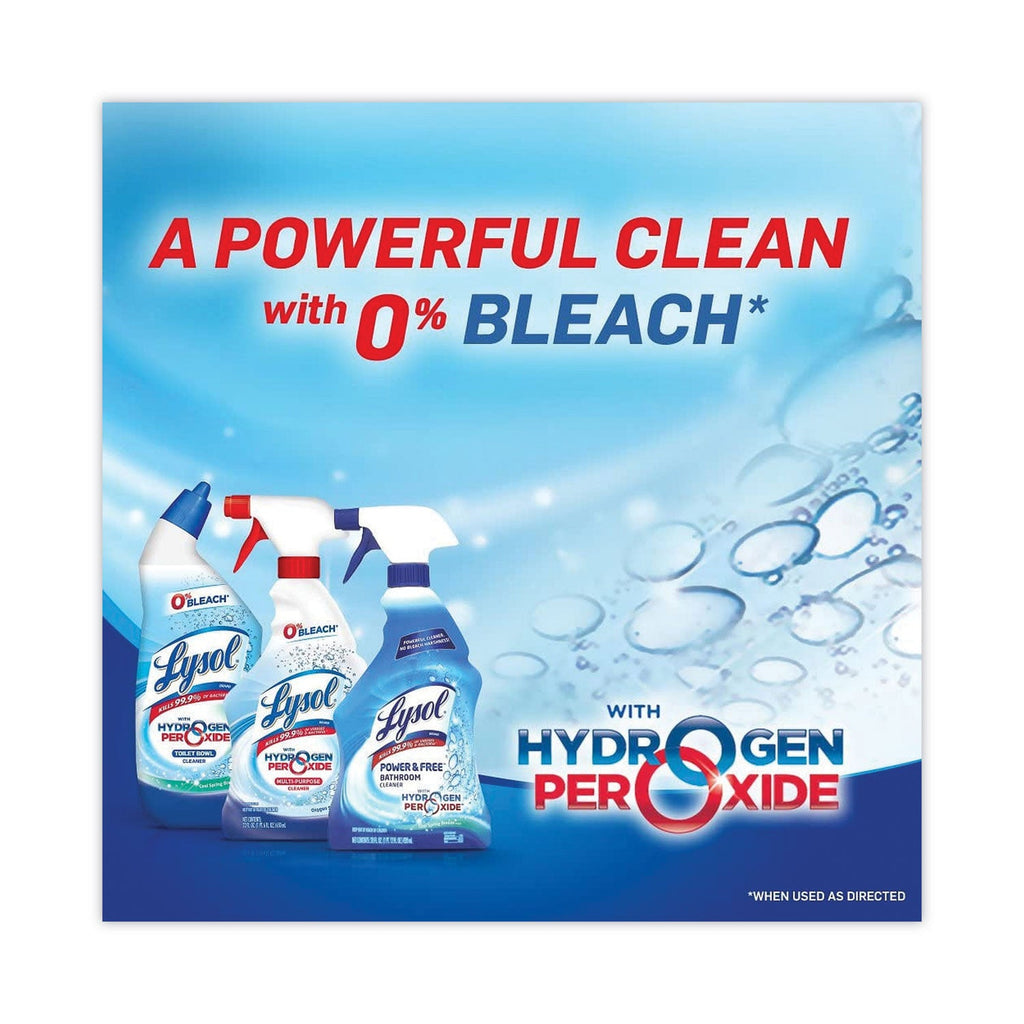 LYSOL Toilet Bowl Cleaner with Hydrogen Peroxide, Ocean Fresh, 24 oz Angle Neck Bottle, 2/Pack, 4 Packs/Carton
