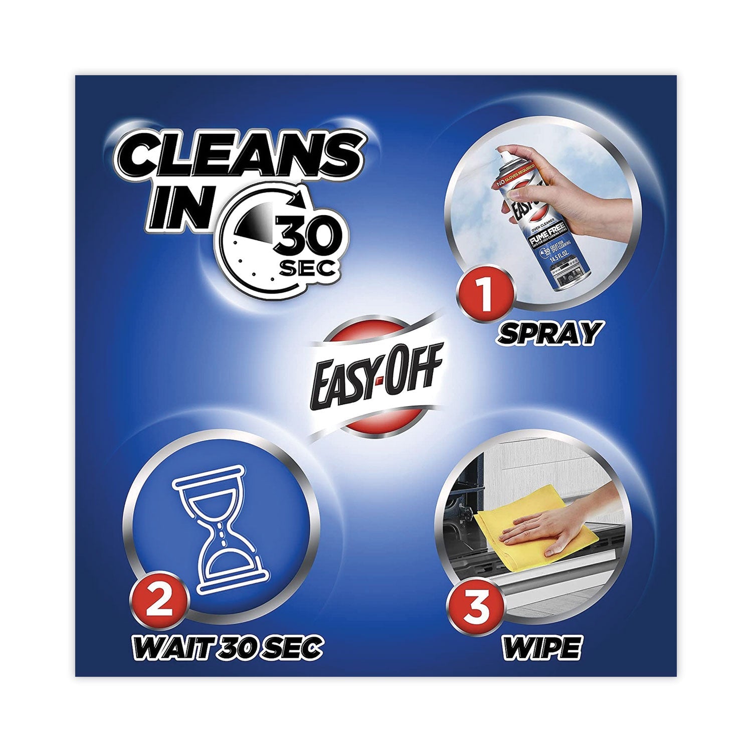 Professional EASY-OFF Fume Free Max Oven Cleaner, Foam, Lemon, 24 oz Aerosol Spray