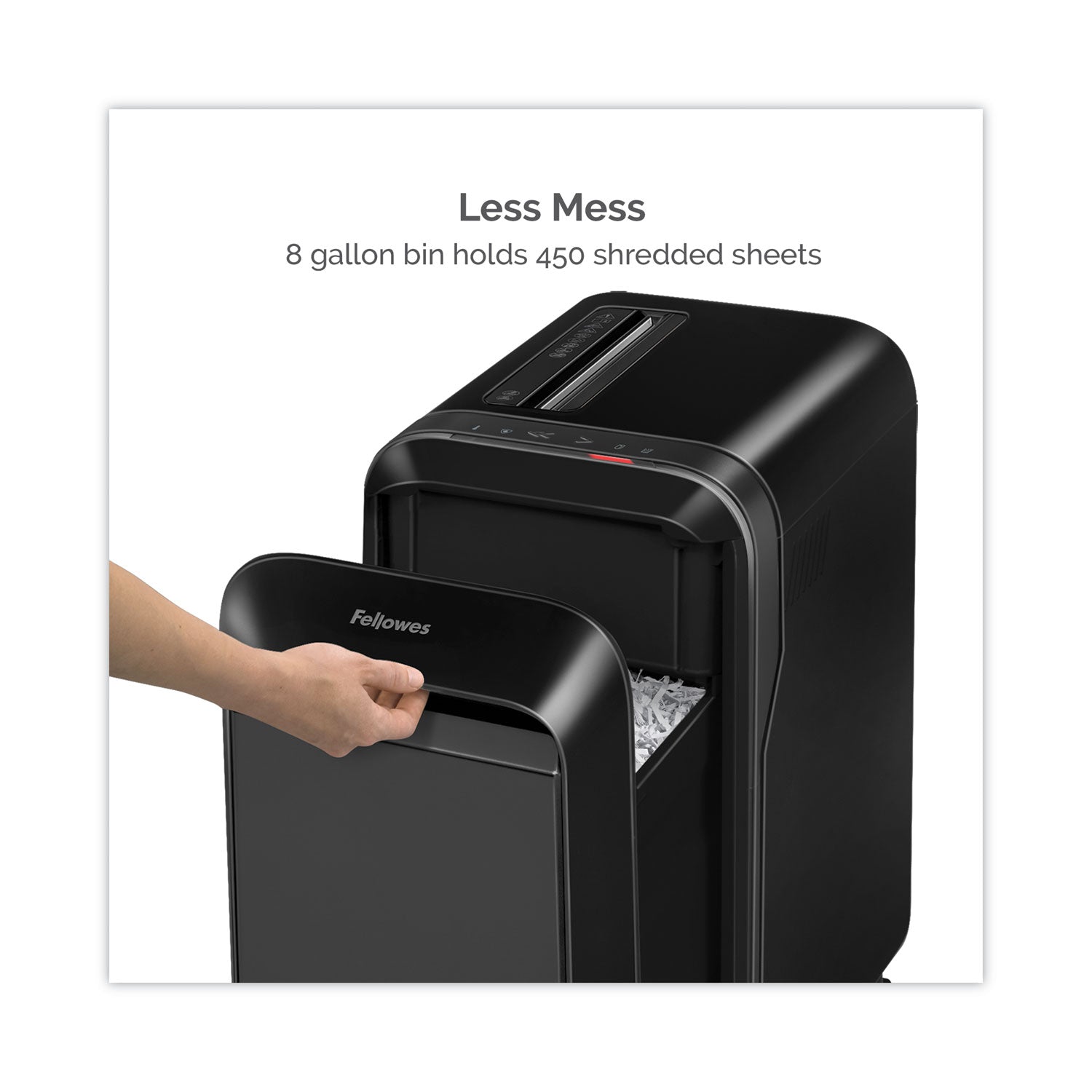 Fellowes Powershred LX190 Cross-Cut Shredder, 20 Manual Sheet Capacity