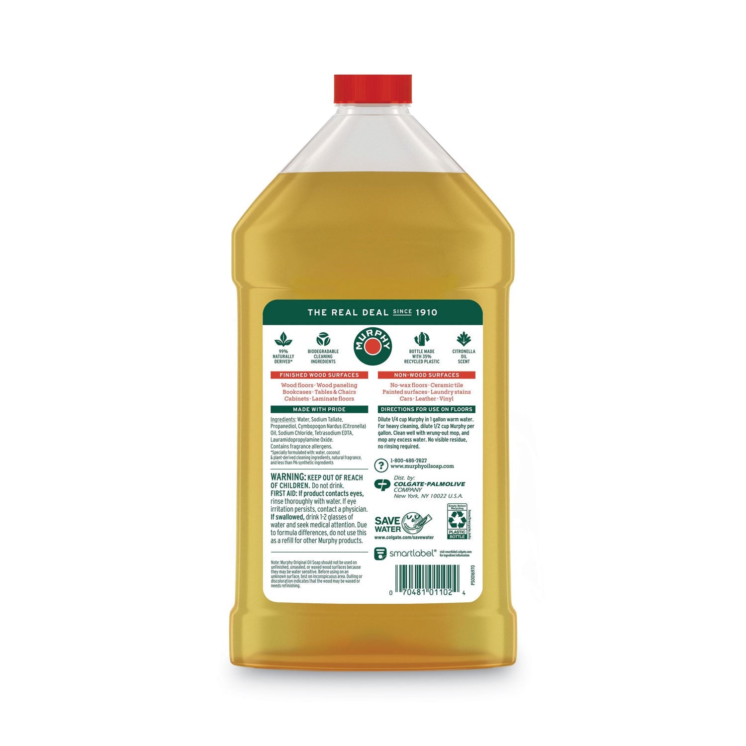 Murphy Original Wood Cleaner, Liquid, 32 oz Bottle, 9/Carton