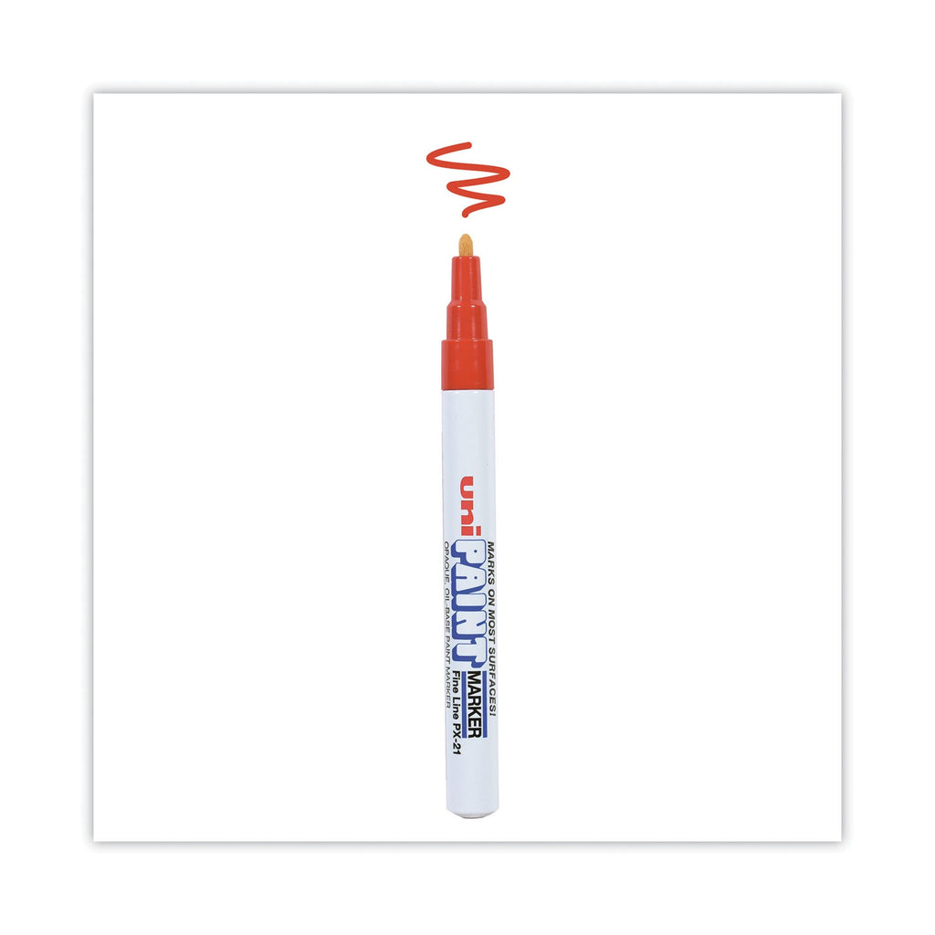 uni Permanent Marker, Fine Bullet Tip, Red
