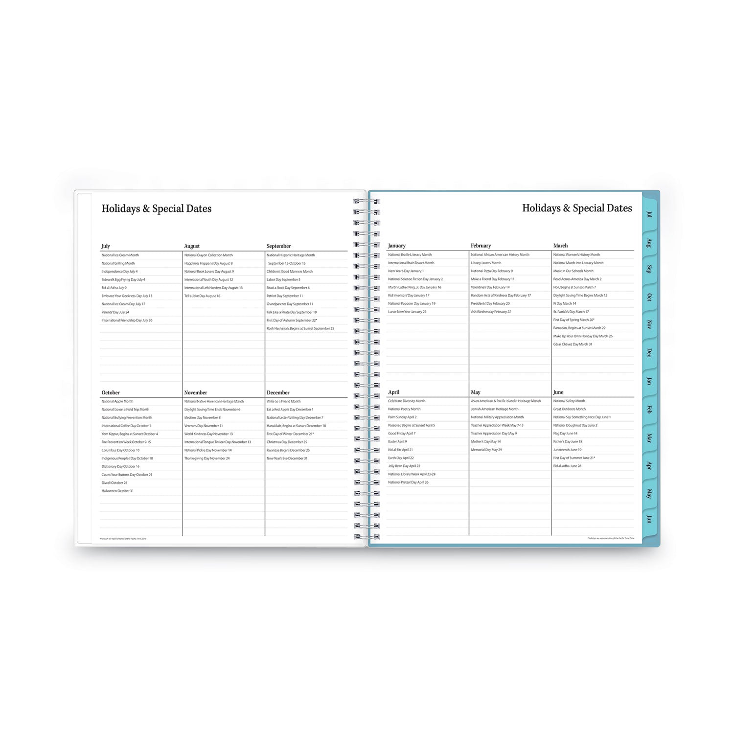 Blue Sky Teacher Dots Academic Year Create-Your-Own Cover Weekly/Monthly Planner, 11 x 8.5, 12-Month (July to June): 2022 to 2023