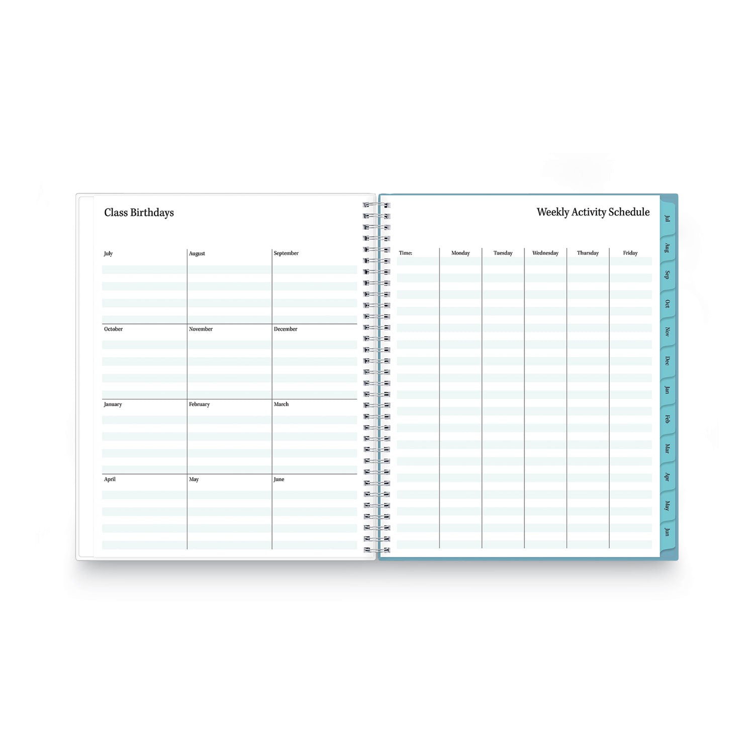Blue Sky Teacher Dots Academic Year Create-Your-Own Cover Weekly/Monthly Planner, 11 x 8.5, 12-Month (July to June): 2022 to 2023