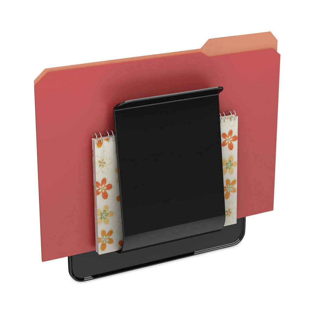 deflecto Stand Tall Wall File, Legal/Letter/Oversized Size, 9.25" x 10.63", Black