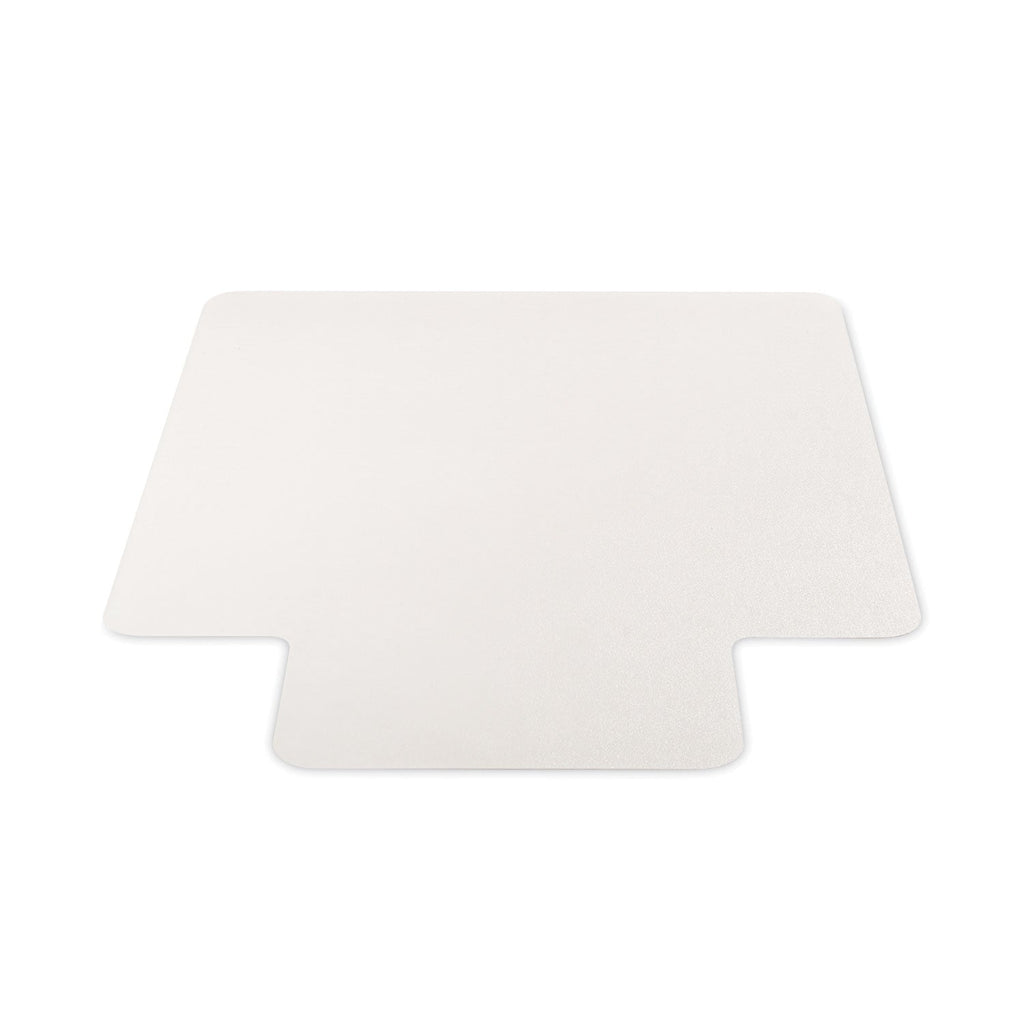 deflecto EconoMat All Day Use Chair Mat for Hard Floors, Lip, 46 x 60, Low Pile, Clear