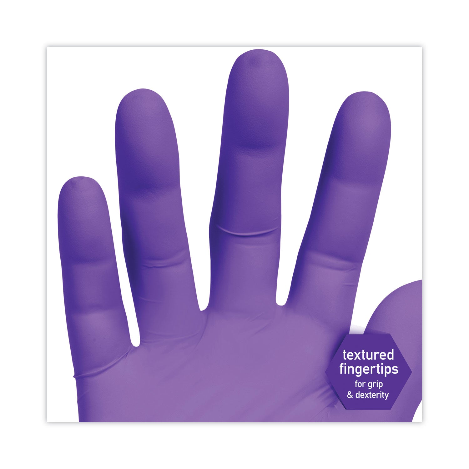 Kimtech PURPLE NITRILE Exam Gloves, 242 mm Length, Large, Purple, 100/Box