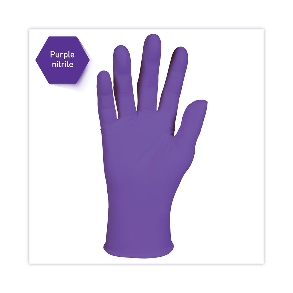 Kimtech PURPLE NITRILE Exam Gloves, 242 mm Length, X-Large, Purple, 90/Box
