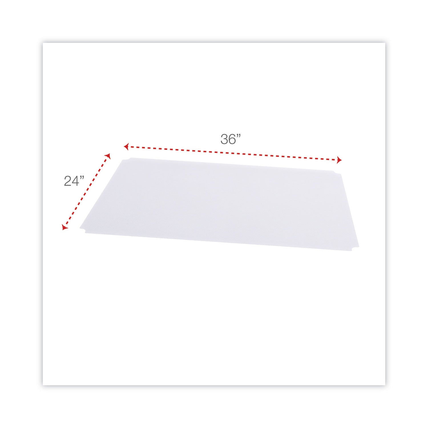 Alera Shelf Liners For Wire Shelving, Clear Plastic, 36w x 24d, 4/Pack