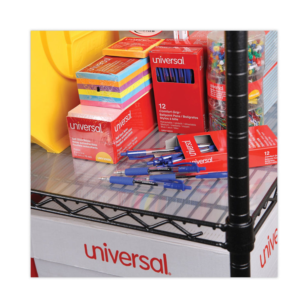 Alera Shelf Liners For Wire Shelving, Clear Plastic, 36w x 24d, 4/Pack