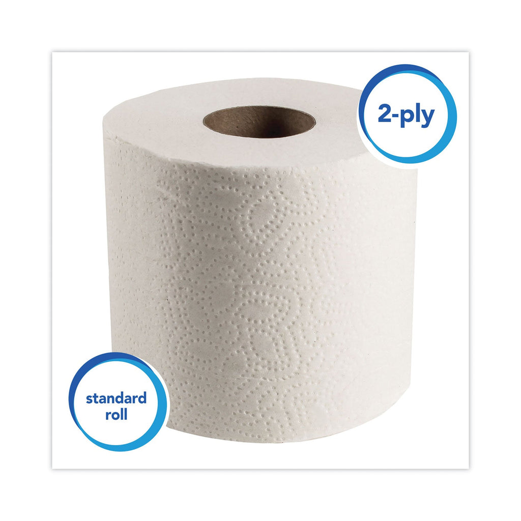 Scott Essential Standard Roll Bathroom Tissue for Business, Septic Safe, Convenience Carton, 2-Ply, White, 550/Roll, 20 Rolls/CT