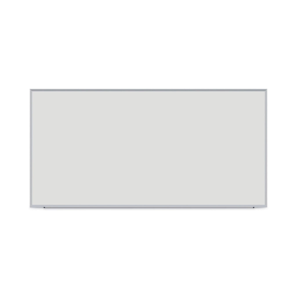 Universal Dry Erase Board, Melamine, 96 x 48, Satin-Finished Aluminum Frame