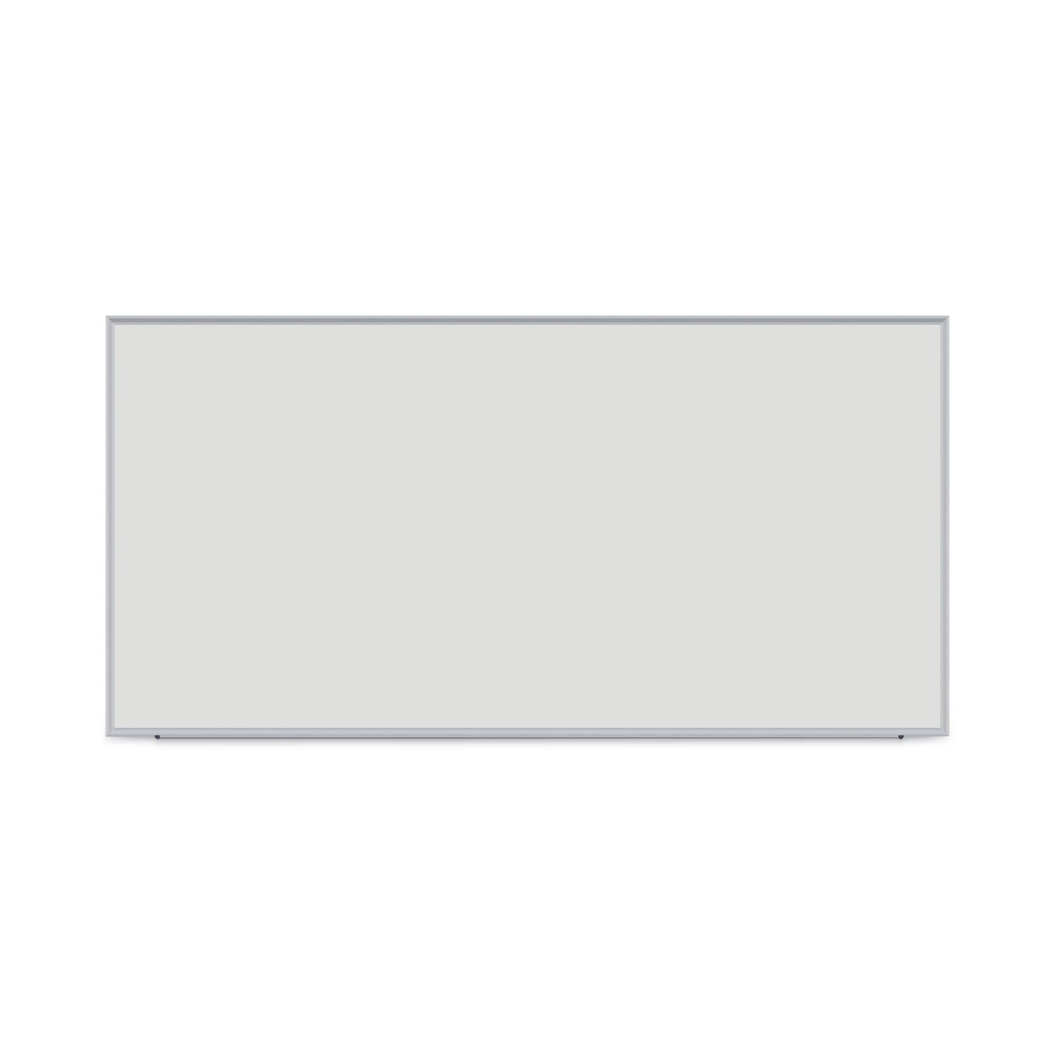 Universal Dry Erase Board, Melamine, 96 x 48, Satin-Finished Aluminum Frame