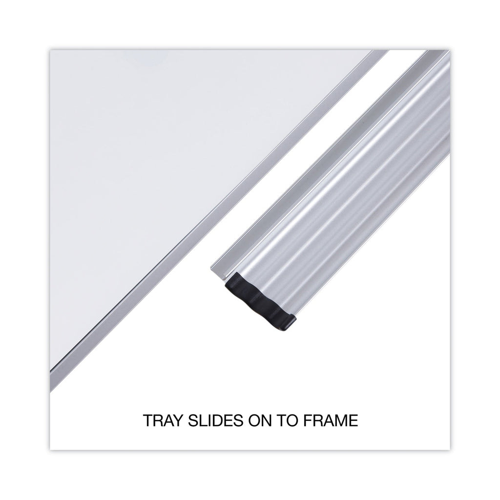 Universal Magnetic Steel Dry Erase Board, 36 x 24, White, Aluminum Frame