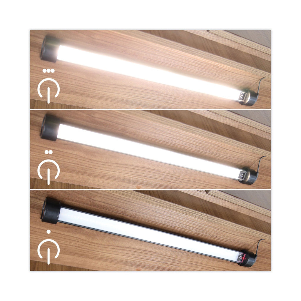 Alera Under Cabinet LED Strip Lamp, 24"w x 2"d x 2.88"h, Black