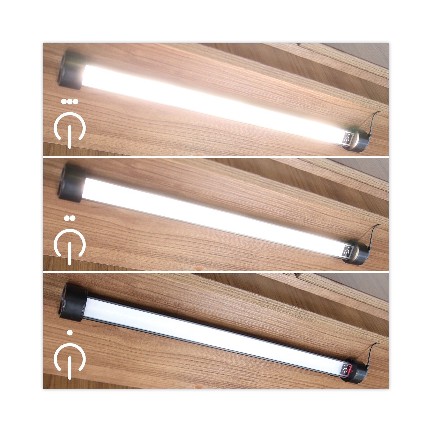 Alera Under Cabinet LED Strip Lamp, 24"w x 2"d x 2.88"h, Black
