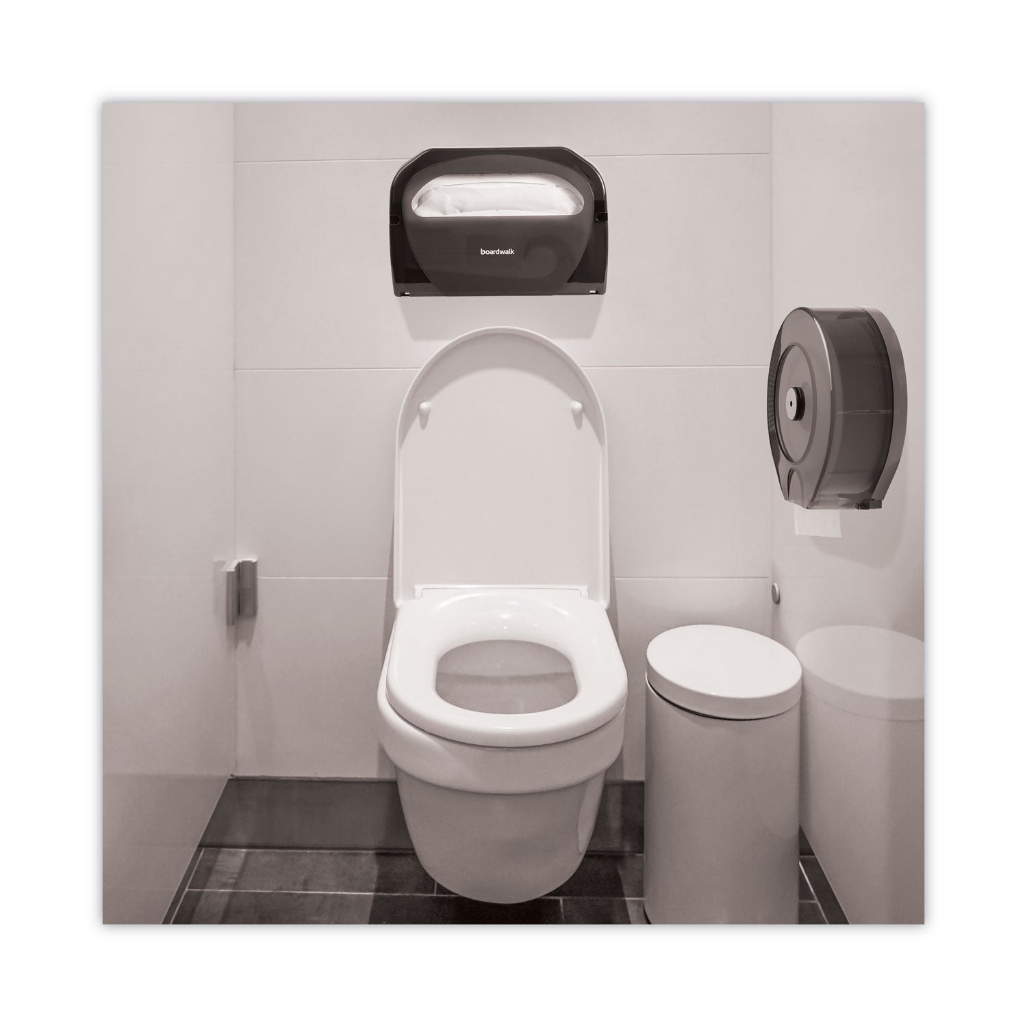 Boardwalk JRT Bath Tissue, Jumbo, Septic Safe, 2-Ply, White, 3.5" x 2,000 ft, 6 Rolls/Carton