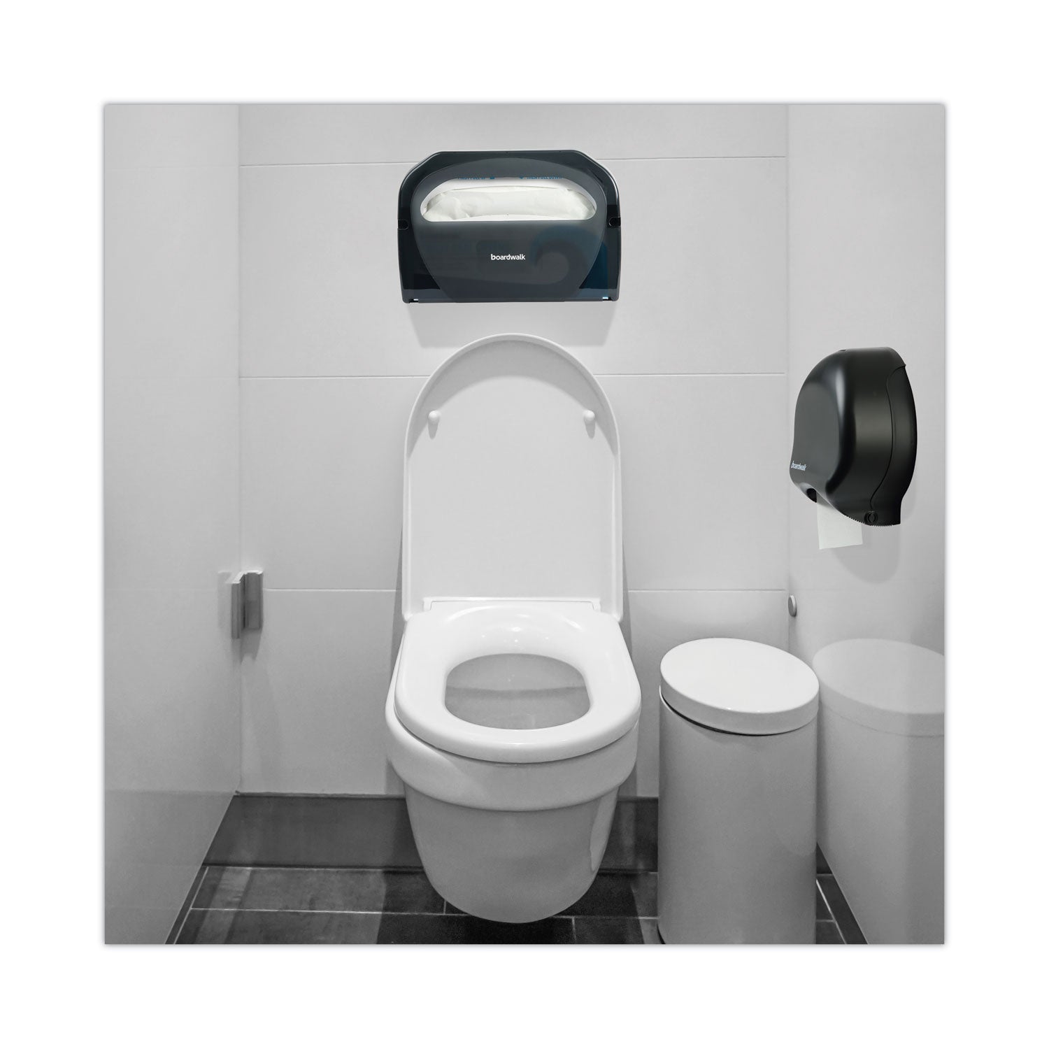 Boardwalk JRT Bath Tissue, Jumbo, Septic Safe, 2-Ply, White, 3.5" x 1,000 ft, 12 Rolls/Carton