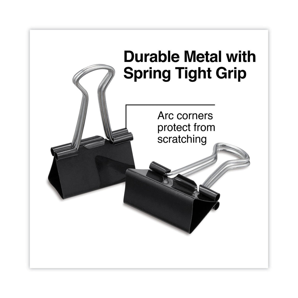 Universal Binder Clip Zip-Seal Bag Value Pack, Medium, Black/Silver, 36/Pack