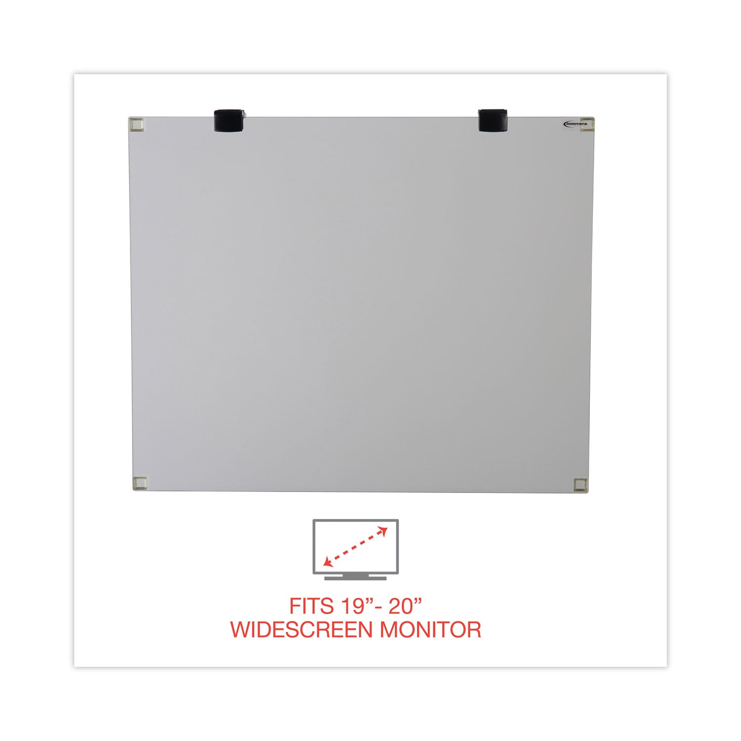 Innovera Premium Antiglare Blur Privacy Monitor Filter for 19"-20" Widescreen LCD, 16:10