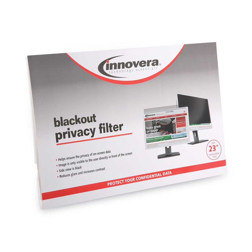 Innovera Blackout Privacy Filter for 23" Widescreen LCD, 16:9 Aspect Ratio
