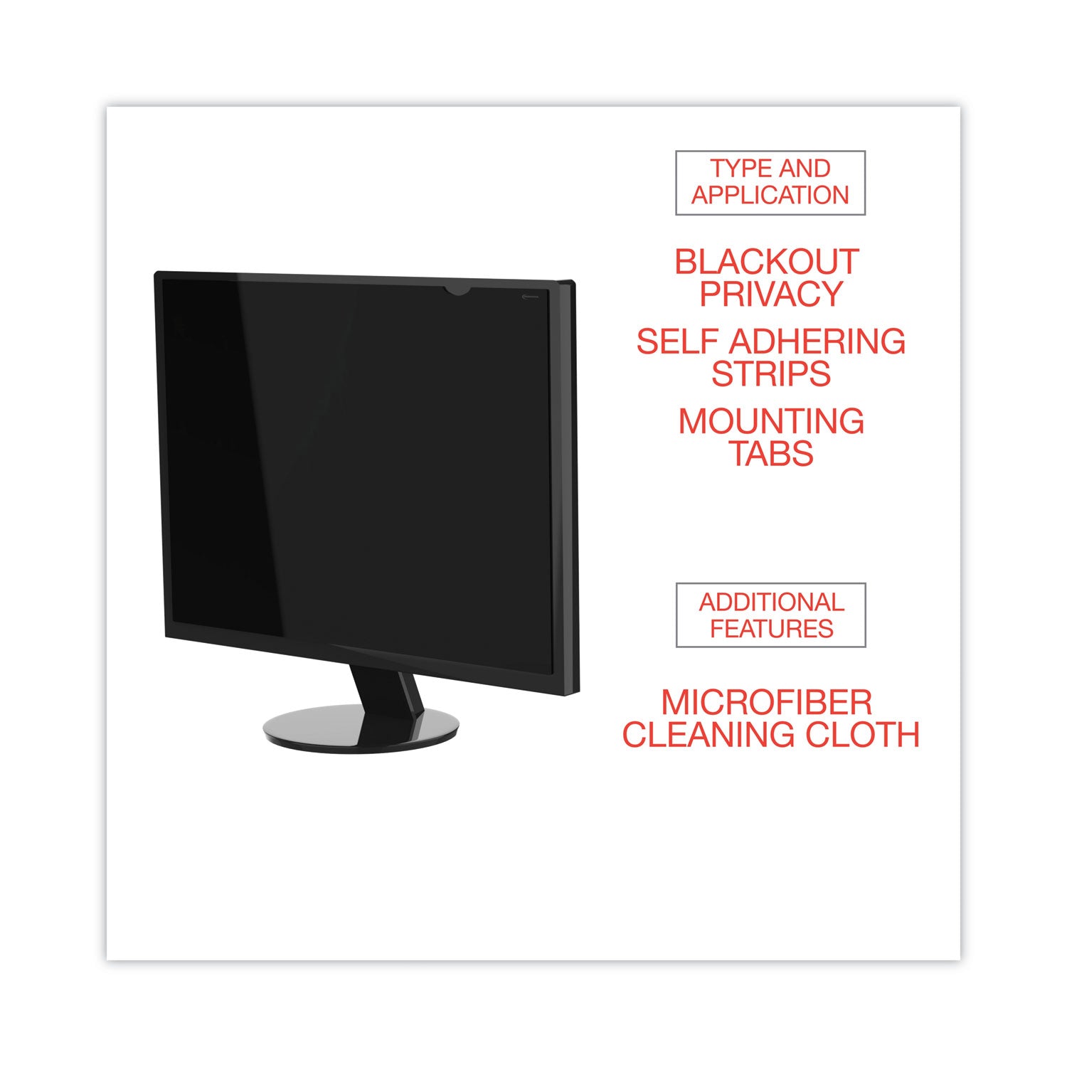 Innovera Blackout Privacy Filter for 15.6" Widescreen Notebook, 16:9 Aspect Ratio