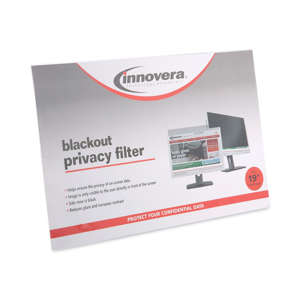 Innovera Blackout Privacy Filter for 19" Widescreen LCD, 16:10 Aspect Ratio