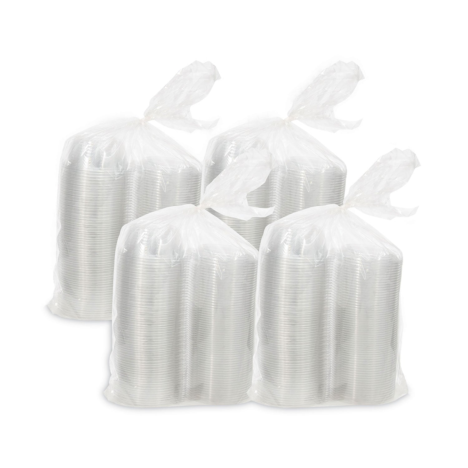 Dart Tamper-Resistant, Tamper-Evident Bowls with Dome Lid, 8 oz, 5.5" Diameter x 2.1"h, Clear, Plastic, 240/Carton