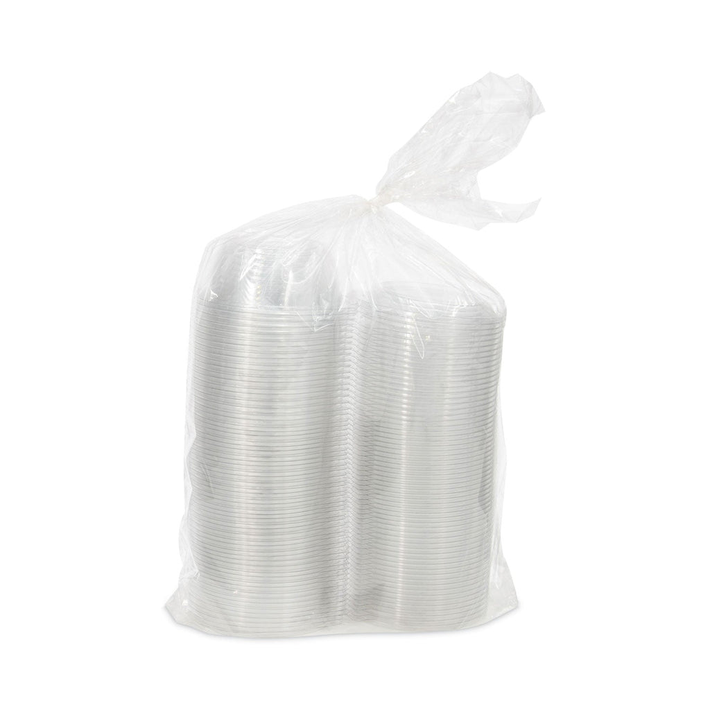 Dart Tamper-Resistant, Tamper-Evident Bowls with Dome Lid, 8 oz, 5.5" Diameter x 2.1"h, Clear, Plastic, 240/Carton